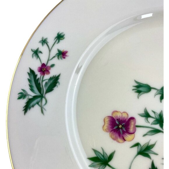 Lenox China Country Garden W302 Replacement Dinner Plate 10 3/4" Cream Gold Trim - Picture 7 of 12